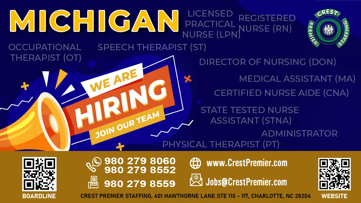 Nursing Job in Michigan Crest Premier Staffing